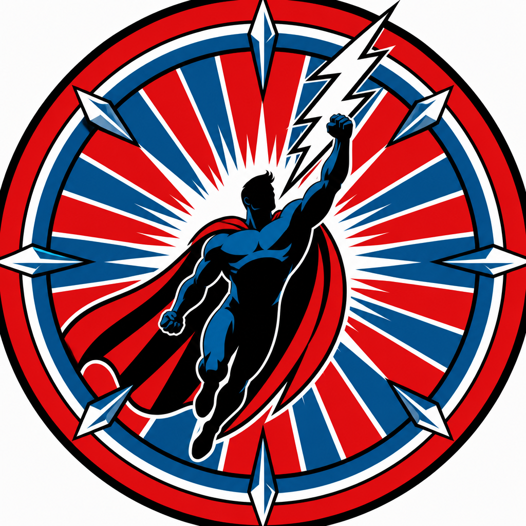 Superhero challenges emblem